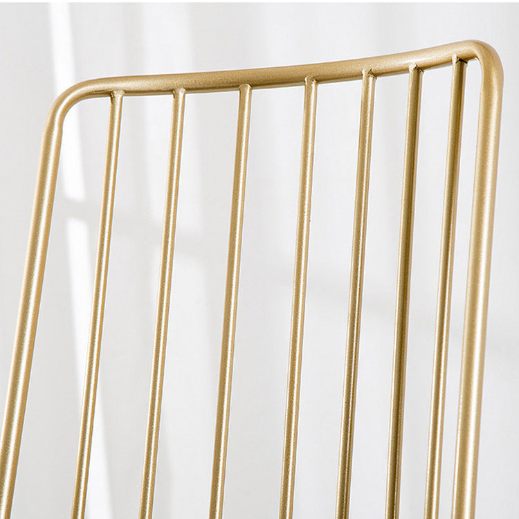 Glam Style Upholstered Bar Stools Armless Low Back Stools with Metal Base Clearhalo 'Bar Furniture' 'Bar Stools' 'bar_stools' 'furn' 'furn_bar_stools' 'Furniture' 'Kitchen & Dining Furniture' 5245648