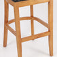 Modern Style Low Back Bar stool PU Leather Counter Bar Stool with Wooden Legs
