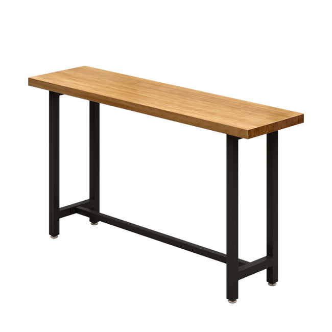 1/4/7 stuks industriële ijzeren balk tafel set rechthoek dennenhout bistro set met voetsteun