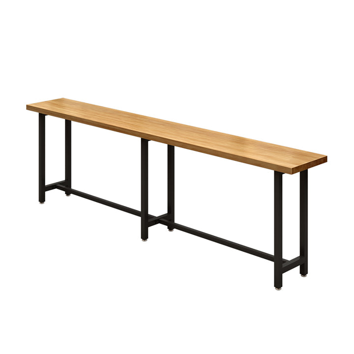 1/4/7 stuks industriële ijzeren balk tafel set rechthoek dennenhout bistro set met voetsteun