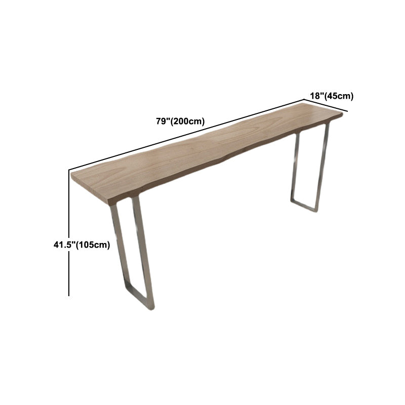 Modern Rectangle Solid Wood Bar Table Set 1/5 Pieces Counter Table with Backless Stools Clearhalo 'Bar Furniture' 'furn' 'furn_home_bar_bar_sets' 'Furniture' 'Home Bars & Bar Sets' 'home_bar_bar_sets' 'Kitchen & Dining Furniture' 5245939