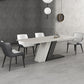 Modern White Sintered Stone Dining Table Set 1/4/5/7 Pieces Dining Set for Home Use