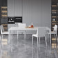 Modern Aluminium Dining Table Set 1/4/5/7 Pieces Rectangle Dinette Set with Sintered Stone Clearhalo 'Dining Room Sets' 'Dining Tables & Seating' 'dining_room_set' 'furn' 'furn_dining_room_set' 'Furniture' 'Kitchen & Dining Furniture' 5245988