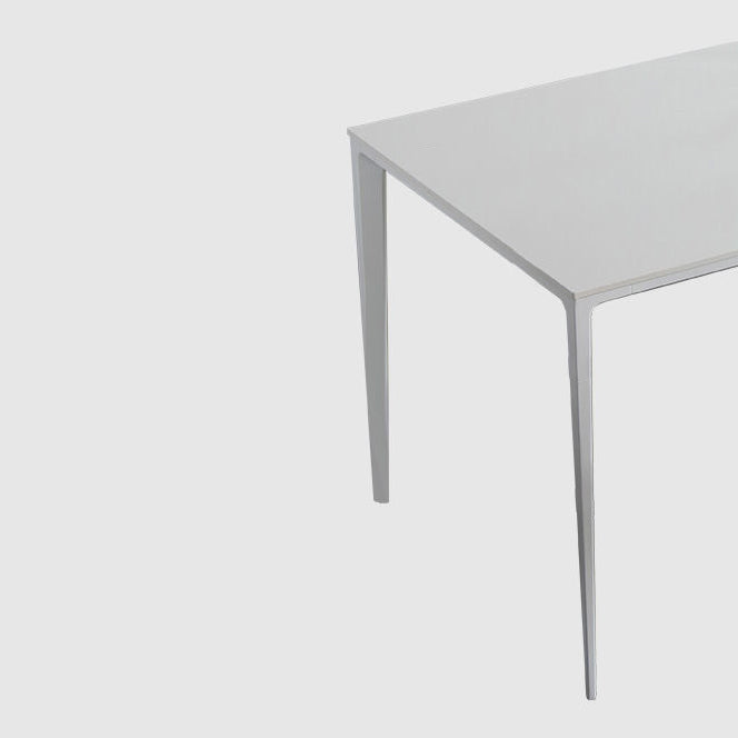 Modern Aluminium Dining Table Set 1/4/5/7 Pieces Rectangle Dinette Set with Sintered Stone Clearhalo 'Dining Room Sets' 'Dining Tables & Seating' 'dining_room_set' 'furn' 'furn_dining_room_set' 'Furniture' 'Kitchen & Dining Furniture' 5245993