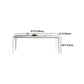 Modern Aluminium Dining Table Set 1/4/5/7 Pieces Rectangle Dinette Set with Sintered Stone Clearhalo 'Dining Room Sets' 'Dining Tables & Seating' 'dining_room_set' 'furn' 'furn_dining_room_set' 'Furniture' 'Kitchen & Dining Furniture' 5245997