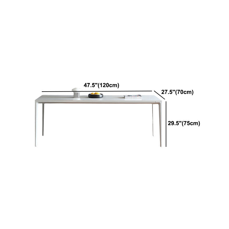 Modern Aluminium Dining Table Set 1/4/5/7 Pieces Rectangle Dinette Set with Sintered Stone Clearhalo 'Dining Room Sets' 'Dining Tables & Seating' 'dining_room_set' 'furn' 'furn_dining_room_set' 'Furniture' 'Kitchen & Dining Furniture' 5245997