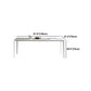 Modern Aluminium Dining Table Set 1/4/5/7 Pieces Rectangle Dinette Set with Sintered Stone Clearhalo 'Dining Room Sets' 'Dining Tables & Seating' 'dining_room_set' 'furn' 'furn_dining_room_set' 'Furniture' 'Kitchen & Dining Furniture' 5245998