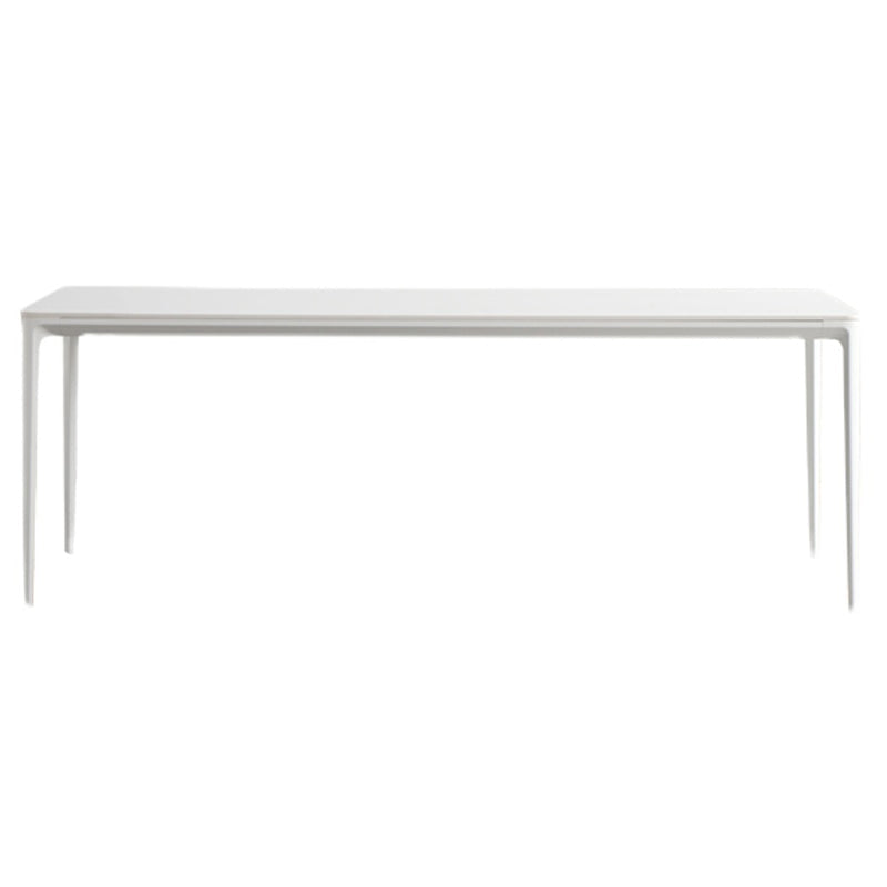 Modern White Dining Table Set 1/2/5/6/7 Pieces Rectangle Dinette Set with Sintered Stone Clearhalo 'Dining Room Sets' 'Dining Tables & Seating' 'dining_room_set' 'furn' 'furn_dining_room_set' 'Furniture' 'Kitchen & Dining Furniture' 5246032