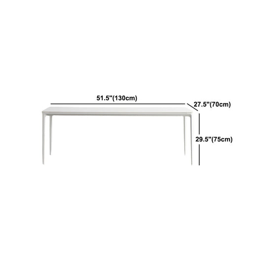 Modern White Dining Table Set 1/2/5/6/7 Pieces Rectangle Dinette Set with Sintered Stone Clearhalo 'Dining Room Sets' 'Dining Tables & Seating' 'dining_room_set' 'furn' 'furn_dining_room_set' 'Furniture' 'Kitchen & Dining Furniture' 5246038