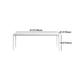 Modern White Dining Table Set 1/2/5/6/7 Pieces Rectangle Dinette Set with Sintered Stone Clearhalo 'Dining Room Sets' 'Dining Tables & Seating' 'dining_room_set' 'furn' 'furn_dining_room_set' 'Furniture' 'Kitchen & Dining Furniture' 5246038