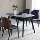 Modern Scalable Dinette Set 1/4/5/7 Pieces Round Blue Sintered Stone Top Dining Table Set Clearhalo 'Dining Room Sets' 'Dining Tables & Seating' 'dining_room_set' 'furn' 'furn_dining_room_set' 'Furniture' 'Kitchen & Dining Furniture' 5246082