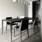 Modern Aluminium Dining Table Set 1/4/5 Pieces Rectangle Dinette Set with Sintered Stone Clearhalo 'Dining Room Sets' 'Dining Tables & Seating' 'dining_room_set' 'furn' 'furn_dining_room_set' 'Furniture' 'Kitchen & Dining Furniture' 5246125