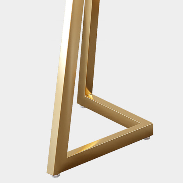 Juego de mesa de comedor de hierro Glam, juego de comedor rectangular de 1/2/5/6 piezas con tapa de piedra sinterizada