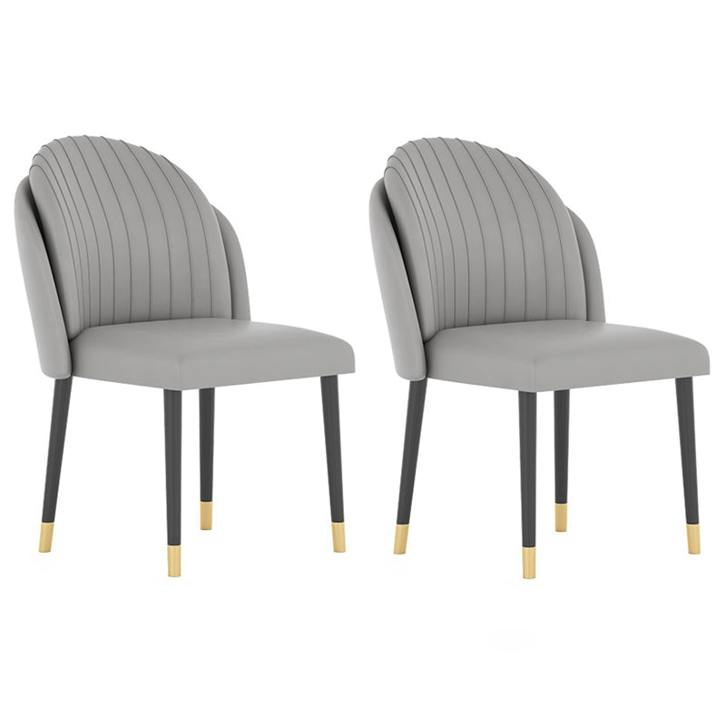 Glam Iron Dining Table Set 1/2/5/7 Pieces Dinette Set with Rectangle Sintered Stone Top 2 Grey Chairs Clearhalo 'Dining Room Sets' 'Dining Tables & Seating' 'dining_room_set' 'furn' 'furn_dining_room_set' 'Furniture' 'Kitchen & Dining Furniture' 5246177