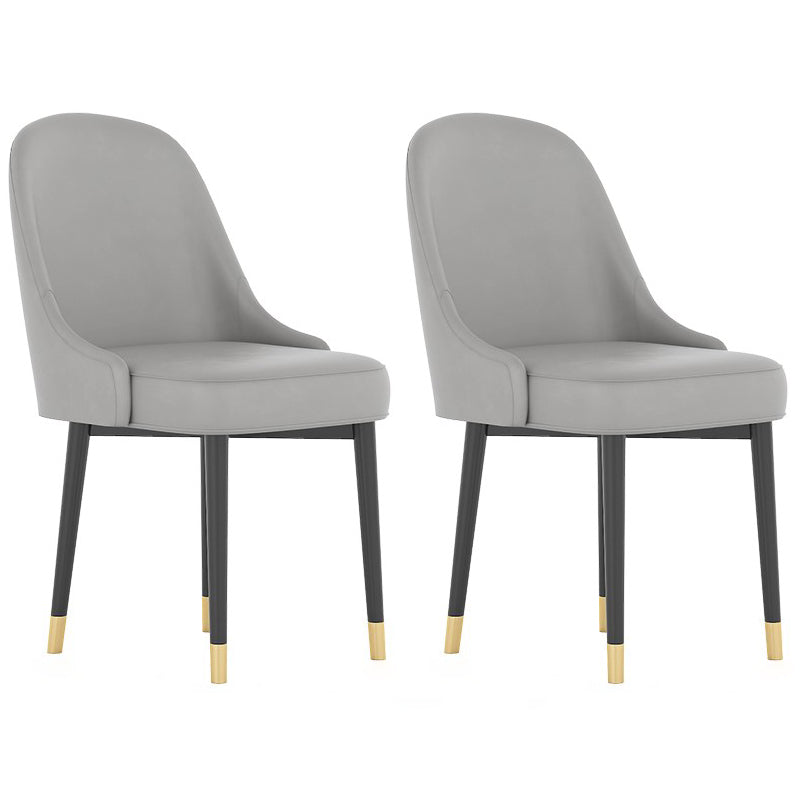 Glam Iron Dining Table Set 1/2/5/7 Pieces Dinette Set with Rectangle Sintered Stone Top 2 Light Grey Chairs Clearhalo 'Dining Room Sets' 'Dining Tables & Seating' 'dining_room_set' 'furn' 'furn_dining_room_set' 'Furniture' 'Kitchen & Dining Furniture' 5246178
