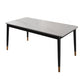 Glam Rectangle Dining Table Set 1/4/5/7 Pieces Dinette Set with Sintered Stone Top Clearhalo 'Dining Room Sets' 'Dining Tables & Seating' 'dining_room_set' 'furn' 'furn_dining_room_set' 'Furniture' 'Kitchen & Dining Furniture' 5246196