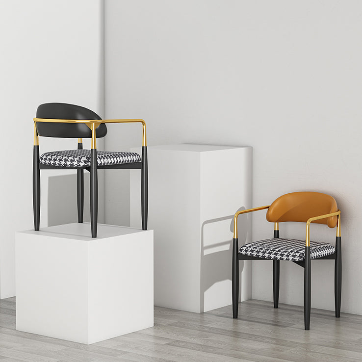 Glam Rectangle Dining Table Set 1/4/5/7 Pieces Dinette Set with Sintered Stone Top Clearhalo 'Dining Room Sets' 'Dining Tables & Seating' 'dining_room_set' 'furn' 'furn_dining_room_set' 'Furniture' 'Kitchen & Dining Furniture' 5246198