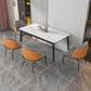 Glam Rectangle Dining Table Set 1/4/5/7 Pieces Dinette Set with Sintered Stone Top Clearhalo 'Dining Room Sets' 'Dining Tables & Seating' 'dining_room_set' 'furn' 'furn_dining_room_set' 'Furniture' 'Kitchen & Dining Furniture' 5246211