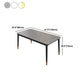 Glam Rectangle Dining Table Set 1/4/5/7 Pieces Dinette Set with Sintered Stone Top Clearhalo 'Dining Room Sets' 'Dining Tables & Seating' 'dining_room_set' 'furn' 'furn_dining_room_set' 'Furniture' 'Kitchen & Dining Furniture' 5246213
