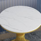 Modern Style Dining Table Sintered Stone Round Table for Dining Room Clearhalo 'Dining Tables & Seating' 'Dining Tables' 'dining_table' 'furn' 'furn_dining_table' 'Furniture' 'Kitchen & Dining Furniture' 5246244