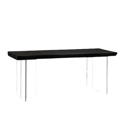 Modern Black Pine Wood Counter Table Specialty Dining Table for Kitchen