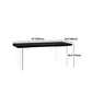 Modern Black Pine Wood Counter Table Specialty Dining Table for Kitchen
