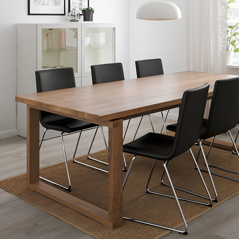 Tavolo da base di dinette di semplicità del rettangolo marrone