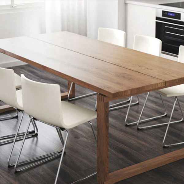 Tavolo da base di dinette di semplicità del rettangolo marrone