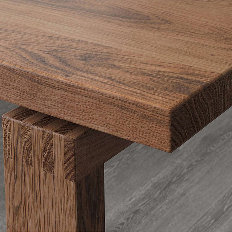 Tavolo da base di dinette di semplicità del rettangolo marrone