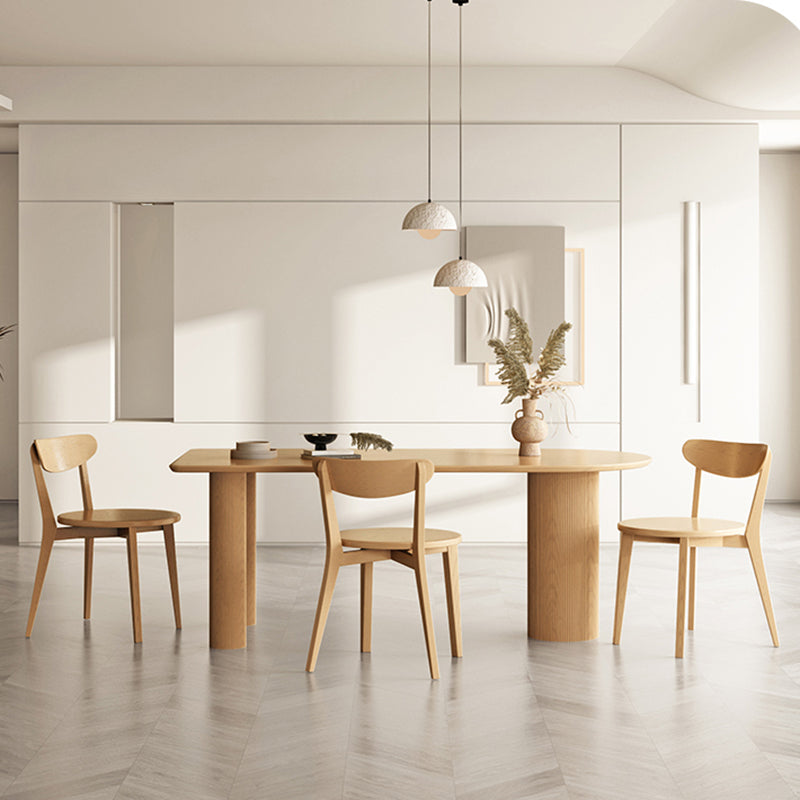 Modern Brown in Pine Counter Table Specialty Dining Table for Kitchen