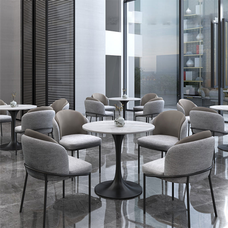 Modern Style Dining Table Sintered Stone Round Tulip Table for Dining Room Clearhalo 'Dining Tables & Seating' 'Dining Tables' 'dining_table' 'furn' 'furn_dining_table' 'Furniture' 'Kitchen & Dining Furniture' 5246403