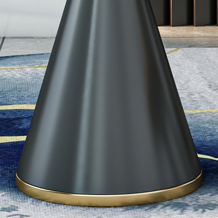 Metal Modern Round Indoor Table Sintered Stone Table for Kitchen Clearhalo 'Dining Tables & Seating' 'Dining Tables' 'dining_table' 'furn' 'furn_dining_table' 'Furniture' 'Kitchen & Dining Furniture' 5246537