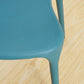 Scandinavian Coffee Shop Stacking Arm Chair Matte Finish Plastic Dining Chair
