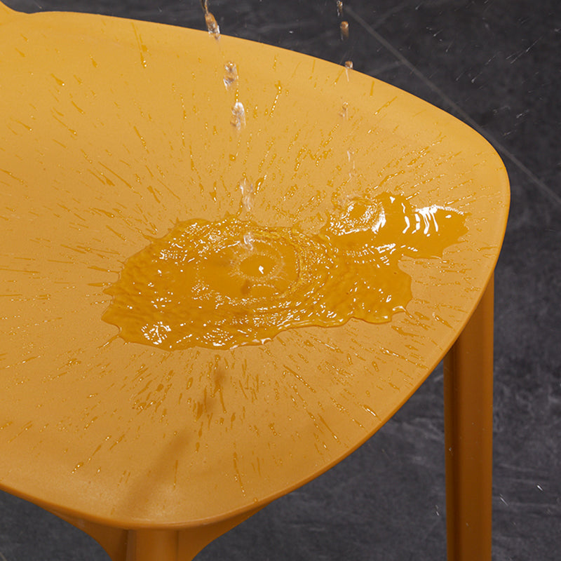 Scandinavian Conference Room Stacking Side Chair Matte Finish Plastic Dining Chair Clearhalo 'Dining Chairs' 'Dining Tables & Seating' 'dining_chair' 'furn' 'furn_dining_chair' 'Furniture' 'Kitchen & Dining Furniture' 5246866