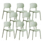 Scandinavian Conference Room Stacking Side Chair Matte Finish Plastic Dining Chair Green 8 Piece Set Clearhalo 'Dining Chairs' 'Dining Tables & Seating' 'dining_chair' 'furn' 'furn_dining_chair' 'Furniture' 'Kitchen & Dining Furniture' 5246903