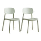 Scandinavian Conference Room Stacking Side Chair Matte Finish Plastic Dining Chair Light Green 2 Piece Set Clearhalo 'Dining Chairs' 'Dining Tables & Seating' 'dining_chair' 'furn' 'furn_dining_chair' 'Furniture' 'Kitchen & Dining Furniture' 5246904