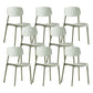 Scandinavian Conference Room Stacking Side Chair Matte Finish Plastic Dining Chair Light Green 8 Piece Set Clearhalo 'Dining Chairs' 'Dining Tables & Seating' 'dining_chair' 'furn' 'furn_dining_chair' 'Furniture' 'Kitchen & Dining Furniture' 5246907