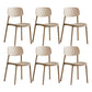 Scandinavian Conference Room Stacking Side Chair Matte Finish Plastic Dining Chair Camel 6 Piece Set Clearhalo 'Dining Chairs' 'Dining Tables & Seating' 'dining_chair' 'furn' 'furn_dining_chair' 'Furniture' 'Kitchen & Dining Furniture' 5246914