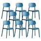Scandinavian Conference Room Stacking Side Chair Matte Finish Plastic Dining Chair Peacock Blue 8 Piece Set Clearhalo 'Dining Chairs' 'Dining Tables & Seating' 'dining_chair' 'furn' 'furn_dining_chair' 'Furniture' 'Kitchen & Dining Furniture' 5246927