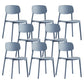 Scandinavian Conference Room Stacking Side Chair Matte Finish Plastic Dining Chair Gray-Blue 8 Piece Set Clearhalo 'Dining Chairs' 'Dining Tables & Seating' 'dining_chair' 'furn' 'furn_dining_chair' 'Furniture' 'Kitchen & Dining Furniture' 5246939