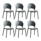 Scandinavian Home Open Side Chair Plastic Stackable Dining Chair