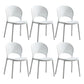 Scandinavian Home Open Side Chair Plastic Stackable Dining Chair