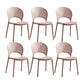 Scandinavian Home Open Side Chair Plastic Stackable Dining Chair