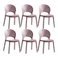 Scandinavian Home Open Side Chair Plastic Stackable Dining Chair
