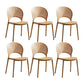 Scandinavian Home Open Side Chair Plastic Stackable Dining Chair