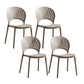 Scandinavian Home Open Side Chair Plastic Stackable Dining Chair