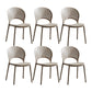 Scandinavian Home Open Side Chair Plastic Stackable Dining Chair