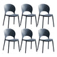Scandinavian Home Open Side Chair Plastic Stackable Dining Chair