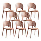 Scandinavian Home Open Side Chair Plastic Stackable Dining Chair