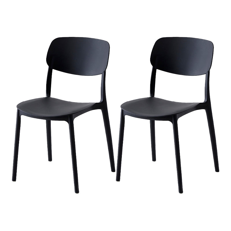 Sedia da pranzo in plastica per finitura opaca scandinava